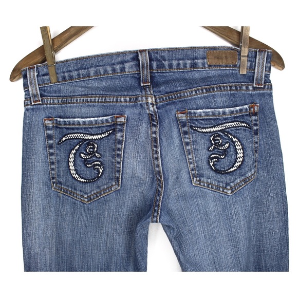Preowned Truck Jeans with Embroidery Juniors 5 womens size 6 - Picture 7 of 10